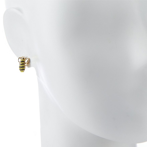NEW Kate Spade Picnic Perfect Pavé Bee Studs - Picture 3 of 6